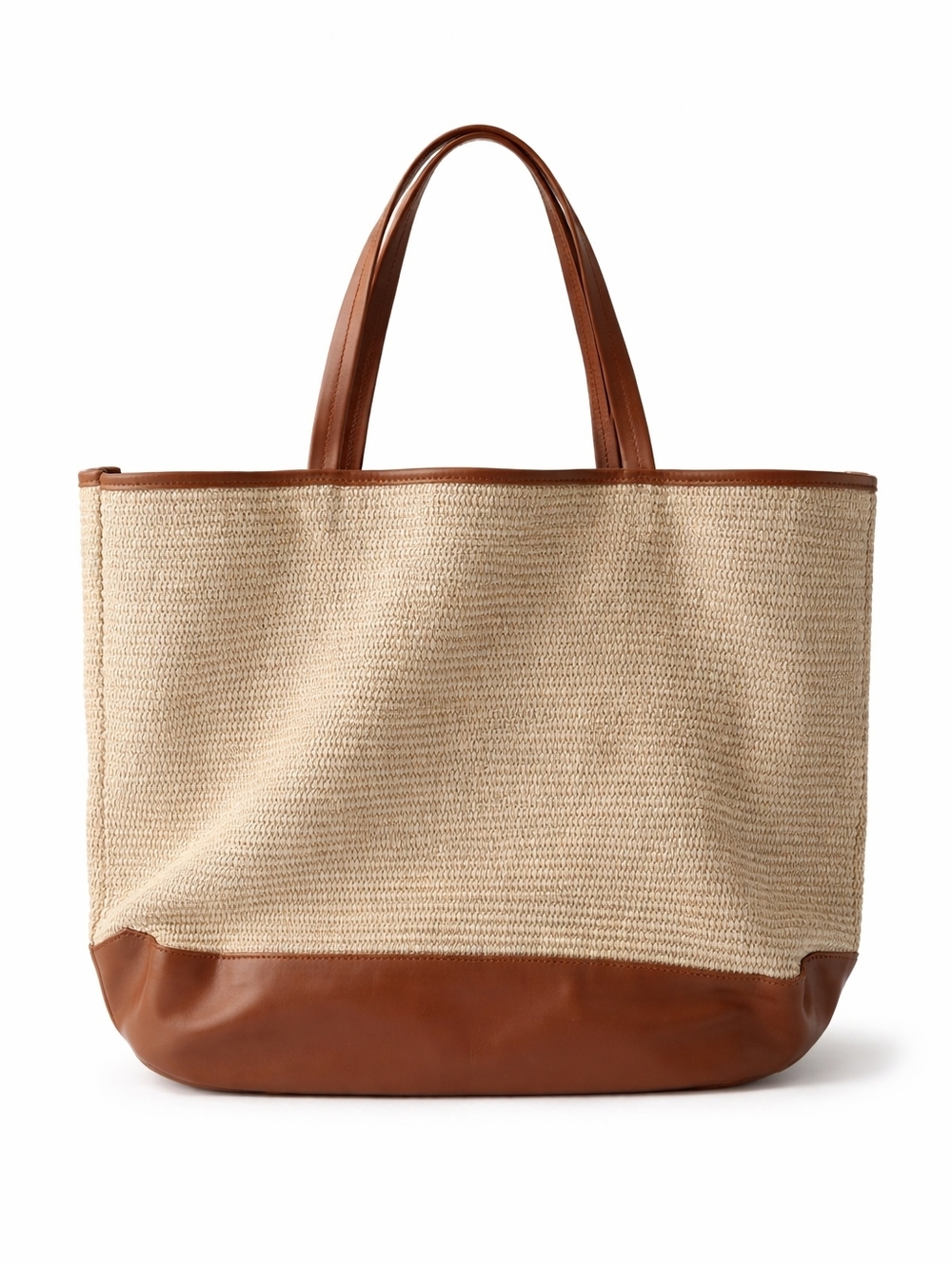 Alice D Tote - Rafia And Leather